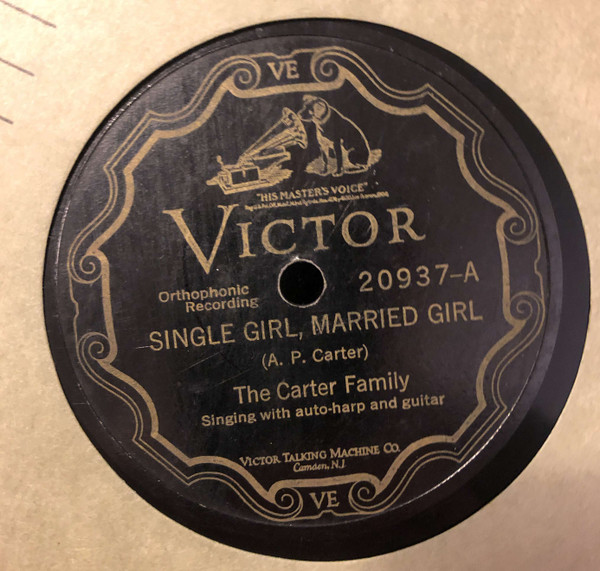 Single (Single Girl, Married Girl / The Storms Are on the Ocean) cover
