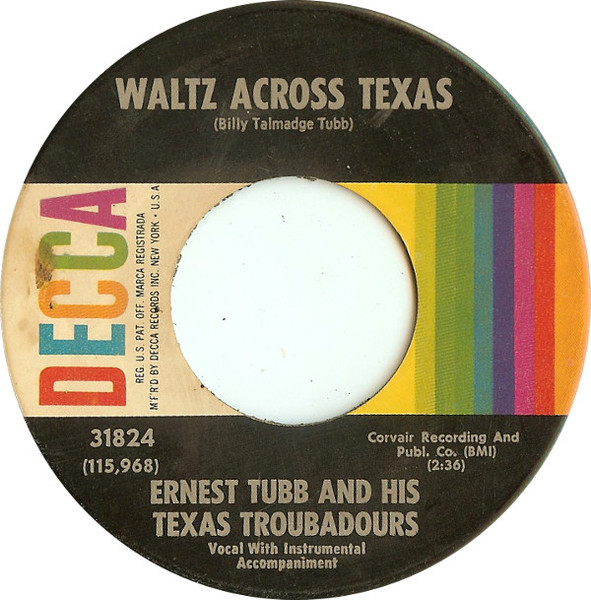 Single (Waltz Across Texas / Lots of Luck) cover