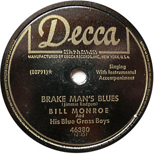 Single (Brakeman’s Blues / Travelin’ Blues) cover