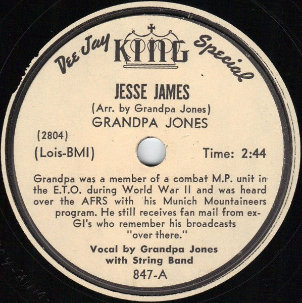 Single (Jesse James / Are You From Dixie) cover