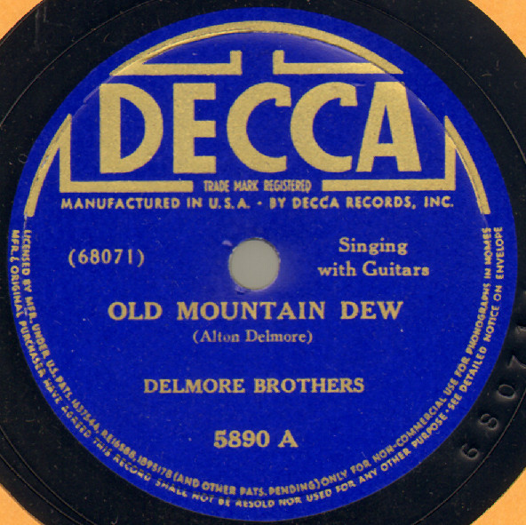 Single (Old Mountain Dew / In the Blue Hills of Virginia) cover