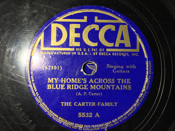 Single (My Home’s Across the Blue Ridge Mountains / Goodbye to the Plains) cover