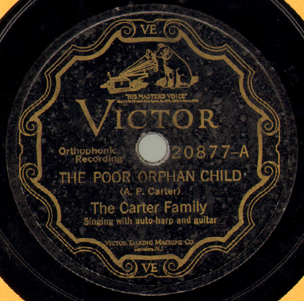Single (The Poor Orphan Child / The Wandering Boy) cover
