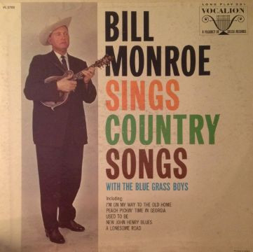 Bill Monroe Sings Country Songs with the Bluegrass Boys cover