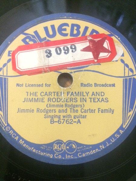 Single (Carter Family and Jimmie Rodgers in Texas / Where Is My Sailor Boy?) cover