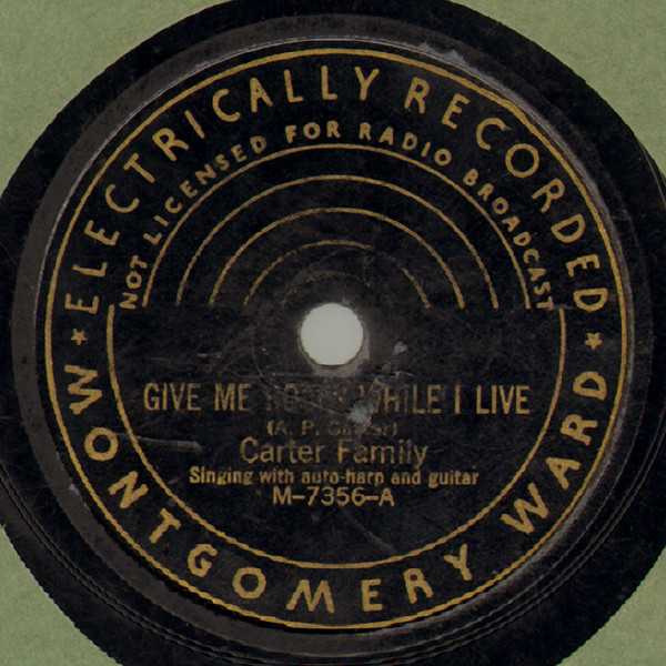 Single (Give Me Roses While I Live / I Never Will Marry) cover