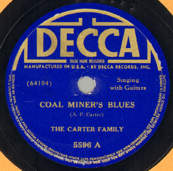 Single (Coal Miner’s Blues / They Call Her Mother) cover