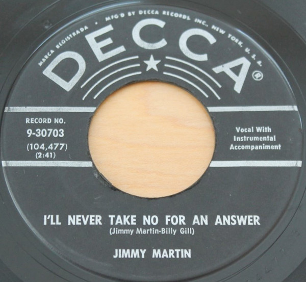 Single (I’ll Never Take No for an Answer / Rock Hearts) cover