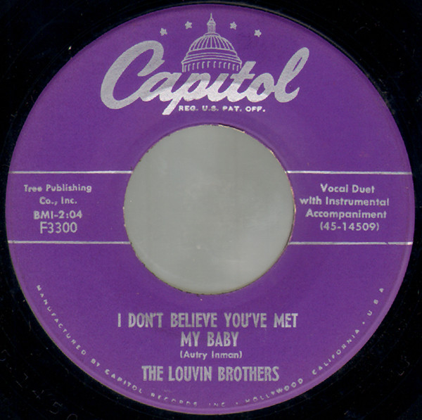 Single (I Don’t Believe You’ve Met My Baby / In the Middle of Nowhere) cover