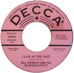 Single (Old, Old House / I Live in the Past) cover