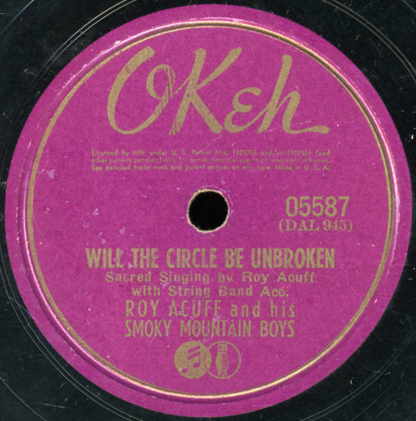 Single (Will the Circle Be Unbroken / When I Lay My Burden Down) cover