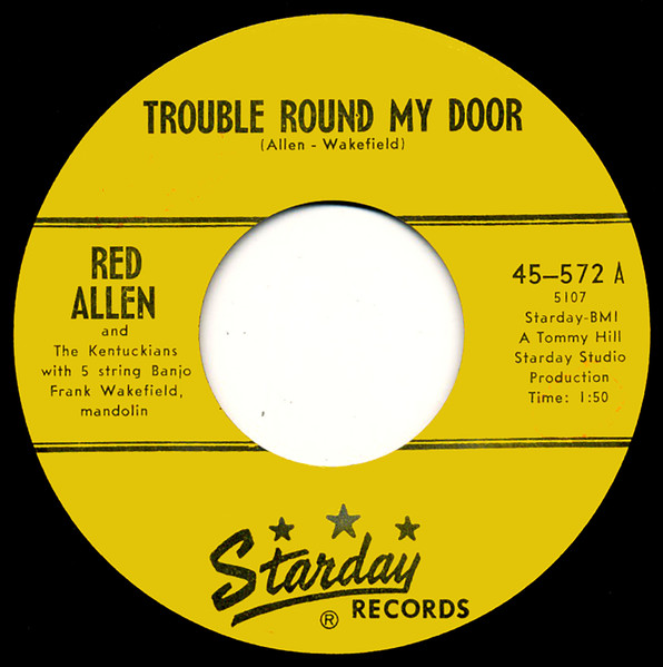 Single (Trouble Round My Door / Beautiful Blue Eyes) cover