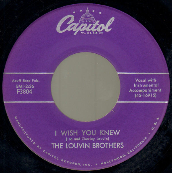 Single (I Wish You Knew / Call Me) cover